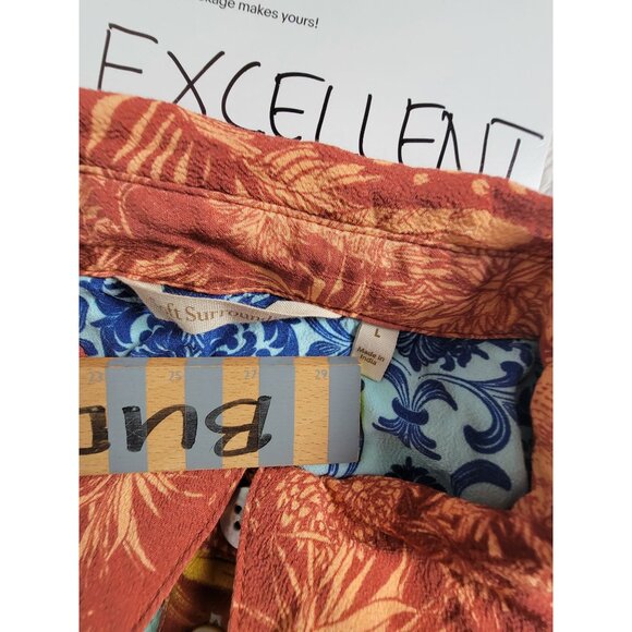 Soft Surroundings Hermosa Art to Wear Mixed Print Tunic Blouse Womens Large Boho - Picture 3 of 7